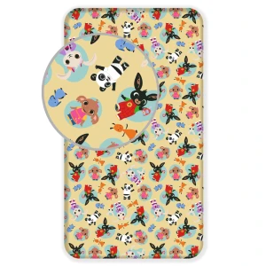 Prześcieradło bawełniane Królik Bing 90x200 Jerry Fabrics