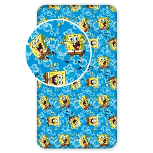 Prześcieradło bawełniane SpongeBob 90x200 Jerry Fabrics