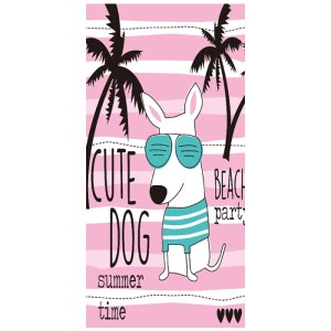 Ręcznik kąpielowy plażowy Piesek 70x140 Summer