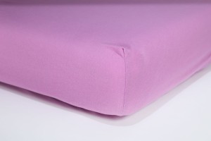 Prześcieradło jersey z gumką 140x200 (wrzosowe) 145 g/m2