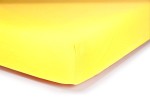 Prześcieradło jersey z gumką 140x200 (żółte) 145 g/m2