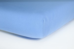 Prześcieradło jersey z gumką 160x200 (jasnoniebieskie) 145 g/m2