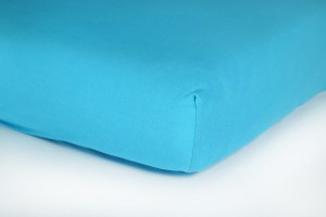 Prześcieradło jersey z gumką 160x200 (turkusowe) 145 g/m2