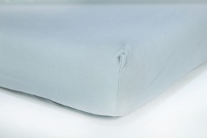 Prześcieradło jersey z gumką 180x200 (jasnoszare) 145 g/m2