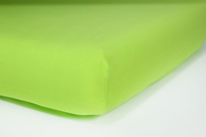 Prześcieradło jersey z gumką 180x200 (limonka) 145 g/m2