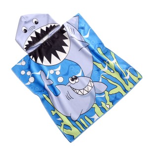 Poncho Rekin 60x120 ręcznik ponczo z kapturem
