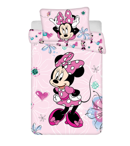 Pościel do łóżeczka Myszka Minnie 100x135 Jerry Fabrics