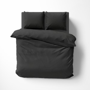 Komplet pościeli z adamaszku Pure Collection 160x200 czarny