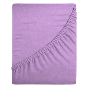 Prześcieradło jersey z gumką 90x200 (wrzos) 155 g/m2 DeLux