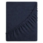 Prześcieradło frotte z gumką 120x200 (granat) 190 g/m2 DeLux