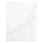 Prześcieradło frotte z gumką 160x200 (biały) 190 g/m2 DeLux