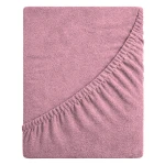 Prześcieradło frotte z gumką 180x200 (paryski róż) 190 g/m2 DeLux