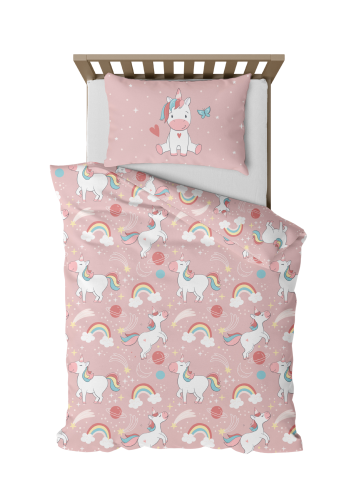 Pościel młodzieżowa 160x200+70x80 jednorożec 100 EAN 5904541935690 okladka.png