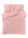 Komplet pościeli dwustronnej 160x200 3-częściowy pudrowy róż