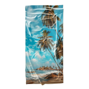 Ręcznik plażowy kąpielowy szybkoschnący 70x140 Rajska Plaża