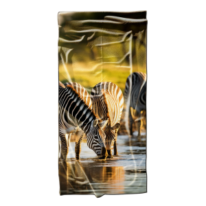 Ręcznik plażowy kąpielowy szybkoschnący 70x140 Zeberki