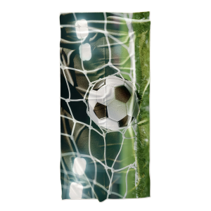 Ręcznik plażowy kąpielowy szybkoschnący 70x140 Piłka Nożna Bramka