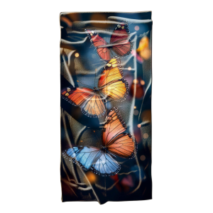 Ręcznik plażowy kąpielowy szybkoschnący 100x180 Motyle 