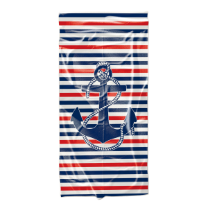 Ręcznik plażowy kąpielowy szybkoschnący 100x180 Kotwica 