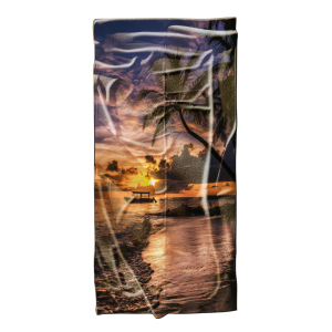 Ręcznik plażowy kąpielowy szybkoschnący 100x180 Zachód Słońca