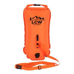 BOJKA ASEKURACYJNA DMUCHANA BOJA DO PŁYWANIA SUCHA KIESZEŃ 2W1