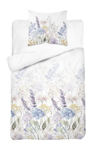 Pościel bawełniana 140x200 kolorowe kwiaty
