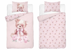 Pościel do łóżeczka Pluszak Miś 100x135 Detexpol