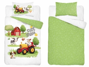 Pościel do łóżeczka Farma Rolna 90x120 Detexpol 