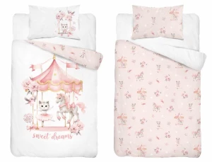 Pościel do łóżeczka Karuzela Cyrkowa 90x120 Detexpol