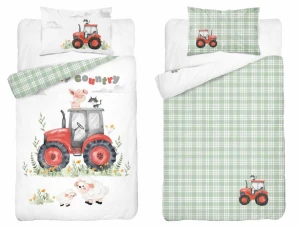 Pościel do łóżeczka Traktor 100x135 Detexpol  