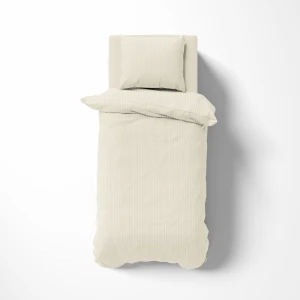 Komplet pościeli z adamaszku Pure Collection 140x200 ecru