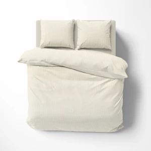Komplet pościeli z adamaszku Pure Collection 160x200 ecru