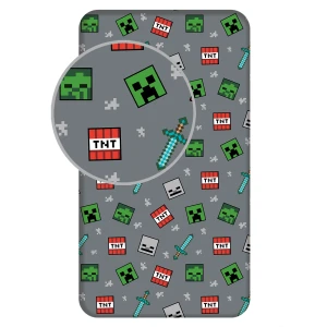 Prześcieradło bawełniane Minecraft 90x200 Jerry Fabrics