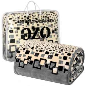 Koc akrylowy 160x210 PIXEL Szary