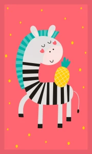 Ręczniczek do przedszkola KIDS Zebra 30x50 Faro