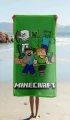 Minecraft Green Mode beach towel micro 2.png