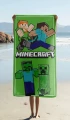 Minecraft Power Walking beach towel micro 2.png