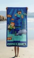 Minecraft Underwater Fun beach towel micro 2.png