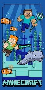 Ręcznik Minecraft 70x140 kąpielowy plażowy Jerry Fabrics