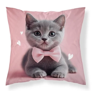 Poszewka na poduszkę jasiek 40x40 elegancki kotek