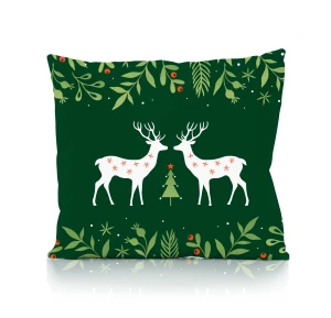 Świąteczna poszewka na poduszkę HOLLY JOLLY 45x45 Renifery