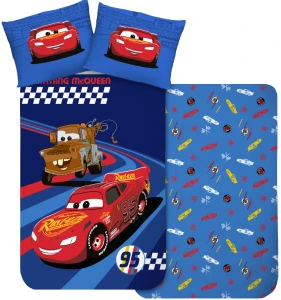 Pościel Auta Cars Zygzak McQueen bawełniana 140x200 + 70x90 cm – Disney